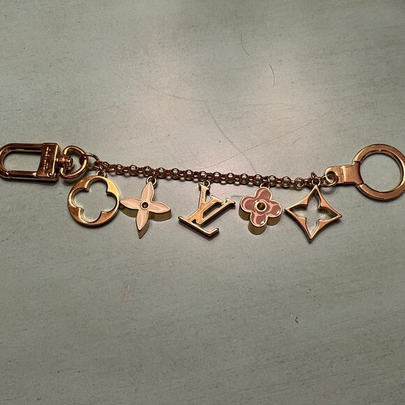 Louis Vuitton Fleur de Monogram Bag Charm Chain - Picture 1 of 3